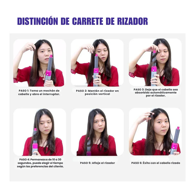 Airelis 5 Pro - Cepillo Secador 5 en 1 - Seca, Cepilla, Alisa, Riza y Moldea