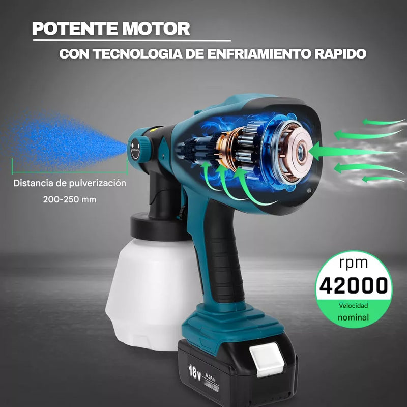 Pistola Pulverizadora Inalámbrica con 2 Baterías – Promoción con Envío Gratis y Pago Contra Reembolso (Cópia)